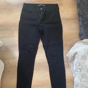Express black jean leggings